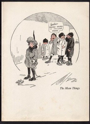 MEAN THINGS 1914 Clare Briggs CARTOON PAGE