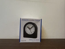 Tzumi Analog Alarm Clock (Perfect for Travel)