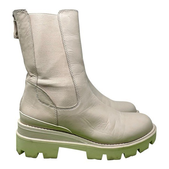 SAOLA Stivali invernali Sam Edelman in pelle panna suola a strappo taglia 10