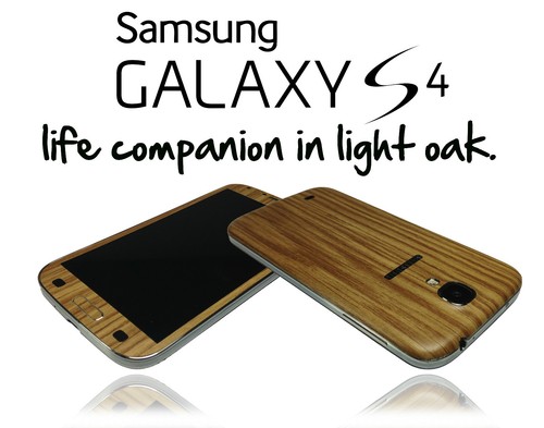 Textured Wood Effect Skin For SAMSUNG GALAXY S4 Wrap Cover Sticker Case Decal - Picture 3 of 8