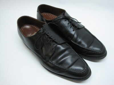 Allen Edmonds Powell Black Calf Leather Moc Toe Oxford Men display picture 2