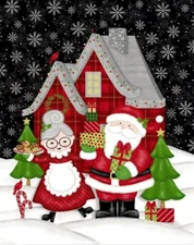 Studio E - Christmas Merry Town Quilting Fabric Panel - Size 36x44 🎅🤶