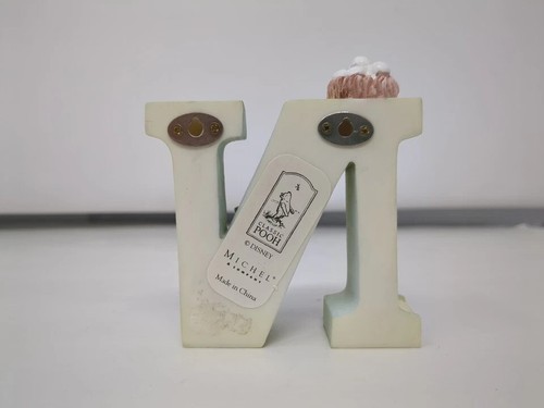 Disney Classic Winnie the Pooh Piglet Alphabet Letter "N" Michel & Co. Chipped - Picture 2 of 4
