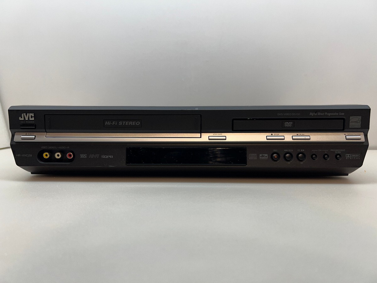 JVC HR-XVC28BU DVD VCR Combo Factory Refurbished 1 Year Warranty
