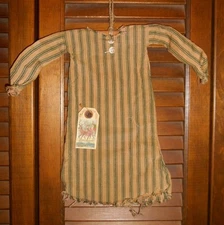 Primitive Dress wall decor, SANTA ELF NIGHTSHIRT,Elves,Leprechaun,Christmas