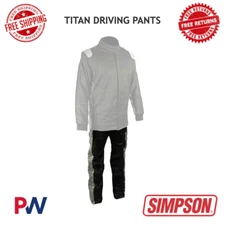 Simpson Racing Titan Driving Pants Black / Pewter - Large #T102323
