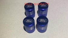 4x Blue Ford Tire Valve Stem Caps For Car Truck Universal Fitting Free Ship 4x Blue Ford Tire Valve Stem Caps For Car Truck Universal Fitting Free Ship