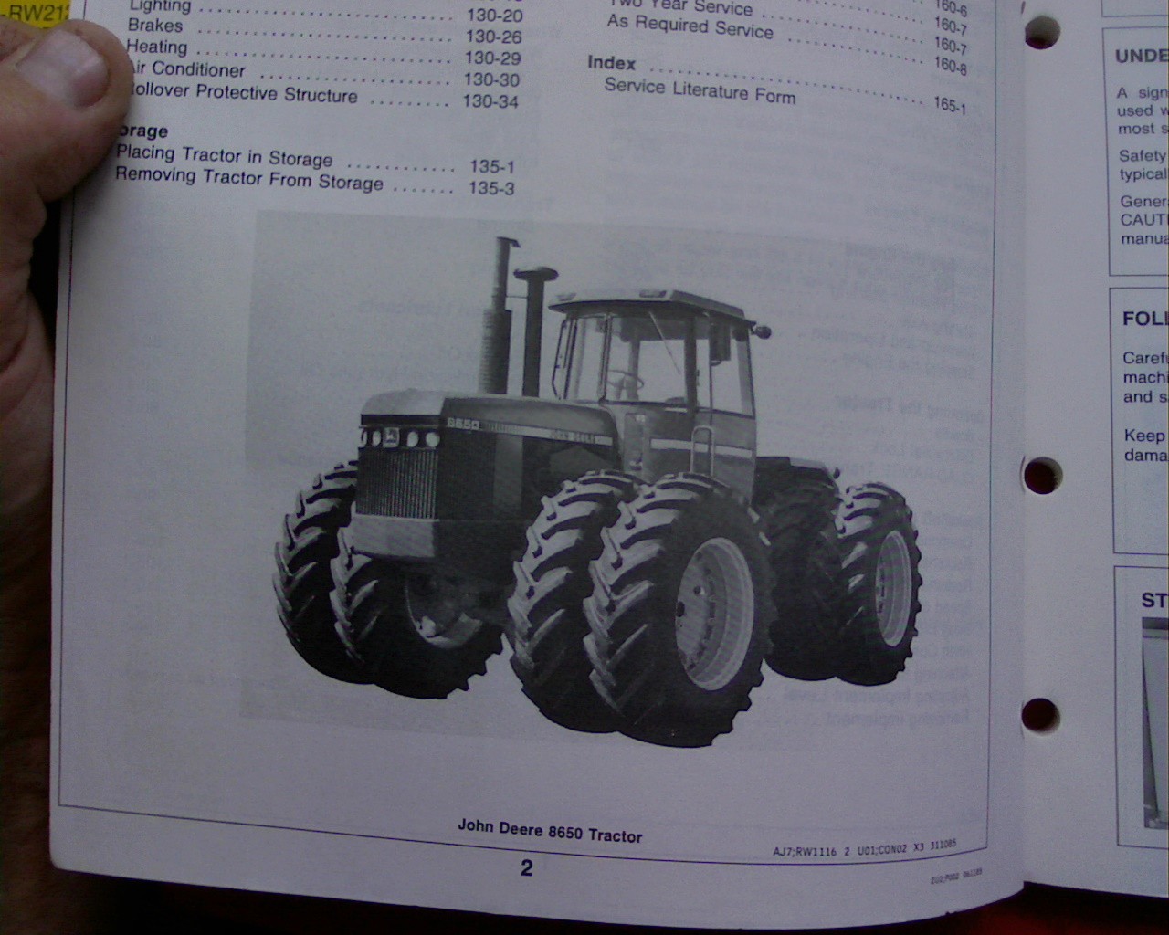 John Deere 8450 & 8650 4x4 Tractor Owners Operators Manual Regular Service  Book for sale online | eBay