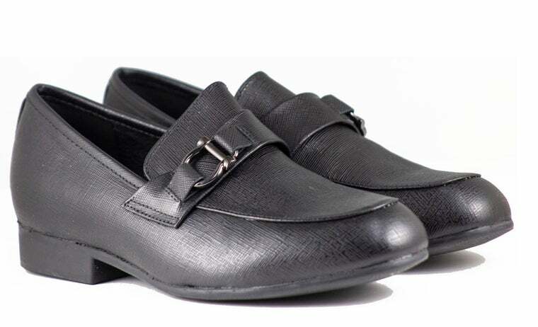Venettini Boys Dress Black Shoes Chase 5 Gambino Leather  display picture 2