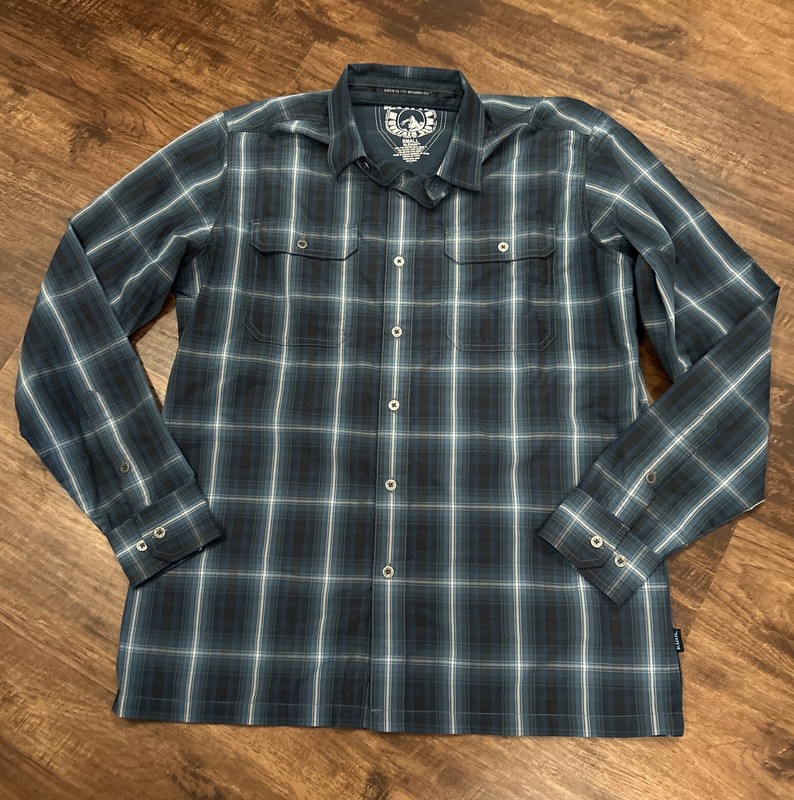 Kuhl Response Shirt  Eluxur Long Sleeve Button Front Men's Sz S NWOT