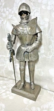 Vintage Metal Knight Sculpture Military Officer's Club Stuttgart, Germany 1968