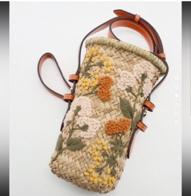 ZARA Raffia mini crossbody bag 6211/910