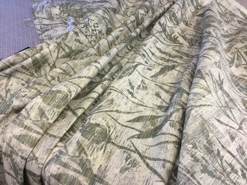 Sanderson by meter fabric remnant violet grasses. MOSS - Picture 3 of 9