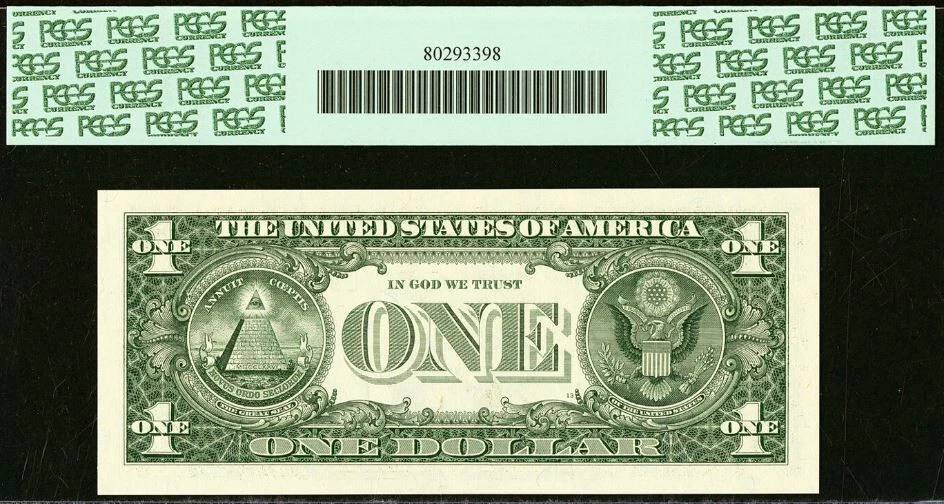 2001 $1 Federal Reserve Note PCGS 67PPQ Gem-New San Francisco Fr 1926-L - Image 3 of 3