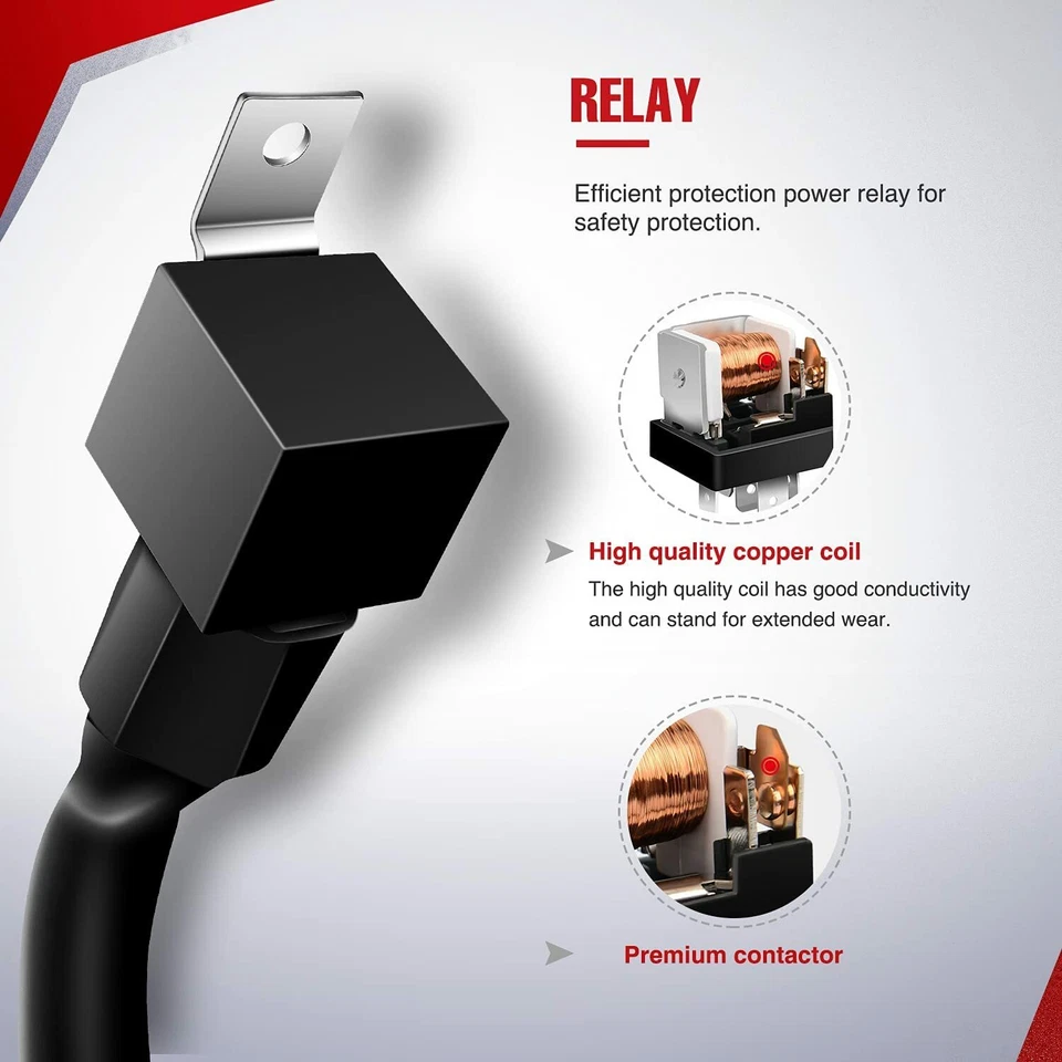 1x Kit de arnés de cableado de barra de luz LED LUCES SASQUATCH 12V 5 pines interruptor basculante láser Foto 3 de 4