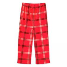 Wondershop Toddler Plaid Fleece Matching Family Pajama Pants Red 2T 3437