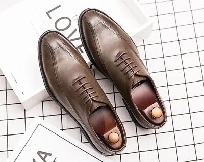 Mens Formal British Business Wedding Pump Lace Up Comfort Elegant Shoes Oversize