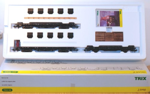 Trix 23990 Flachwagen Set DB  Spur H0 1:87 | Zustand: Neu