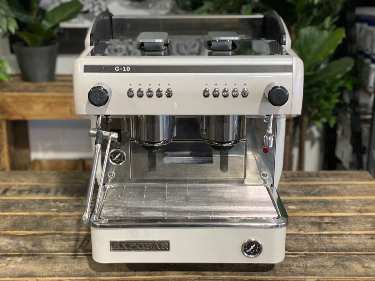 EXPOBAR G10 COMPACT CAPSULE 2 GROUP WHITE ESPRESSO COFFEE POD