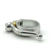 Loaded X-Lite 31.8 Silver Quick release QR aluminum seat clamp collar 24g