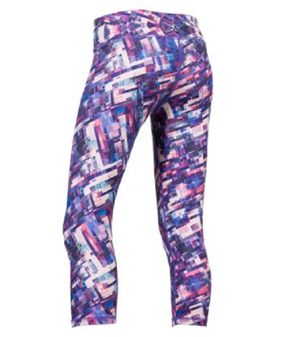 NUEVO PrAna Para Mujer Roxanne Estampado Capris Yoga Fitness Talla Mediana $69 Minorista Foto 2 de 2
