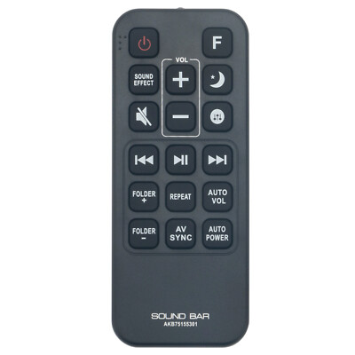 New AKB75155301 Replace Remote Control for LG Sound Bar SJ5 SJ5Y SJ5Y-S SPJ5B-W