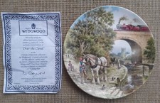WEDGWOOD “OVER THE CANAL” COUNTRY CONNECTIONS PLATE by JOHN CHAPMAN - LTD EDN.