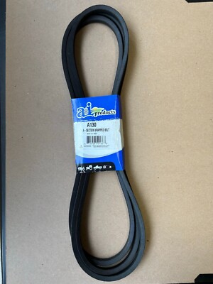 Ajanta Industrial A-130 Power Drive V-Belt - 1/2" X 132" (Top Width 1/2", Depth 5/16") - Polyester Cord