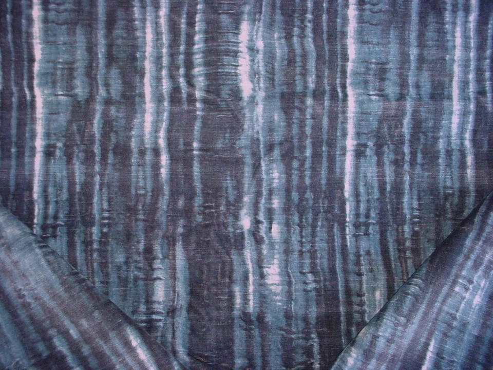 Tela de tapicería de terciopelo 5-1/8 años Kravet Lee Jofa Chicattah Indigo Ikat Foto 2 de 4