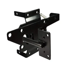 Self-Locking Gate Latch Heavy Duty Post Mount Automatic Gravity Lever Wood/PV...