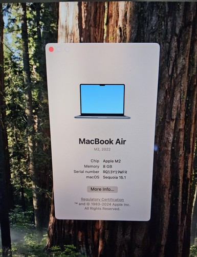 Apple MacBook Air 13 in 2022 Midnight/Apple M2 3.49 GHz, 256 GB 8 GB 8-Core - Picture 9 of 14