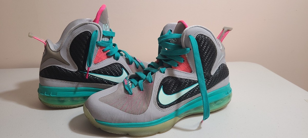 Nike Lebron 9 South Beach GS Youth 6 Womens 7.5 472664 006 