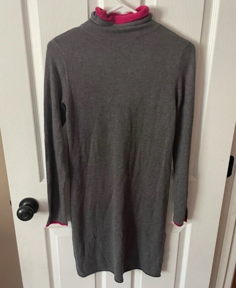 Vestido suéter Philosophy para mujer mezcla de cachemir talla XS gris cuello alto Foto 3 de 4