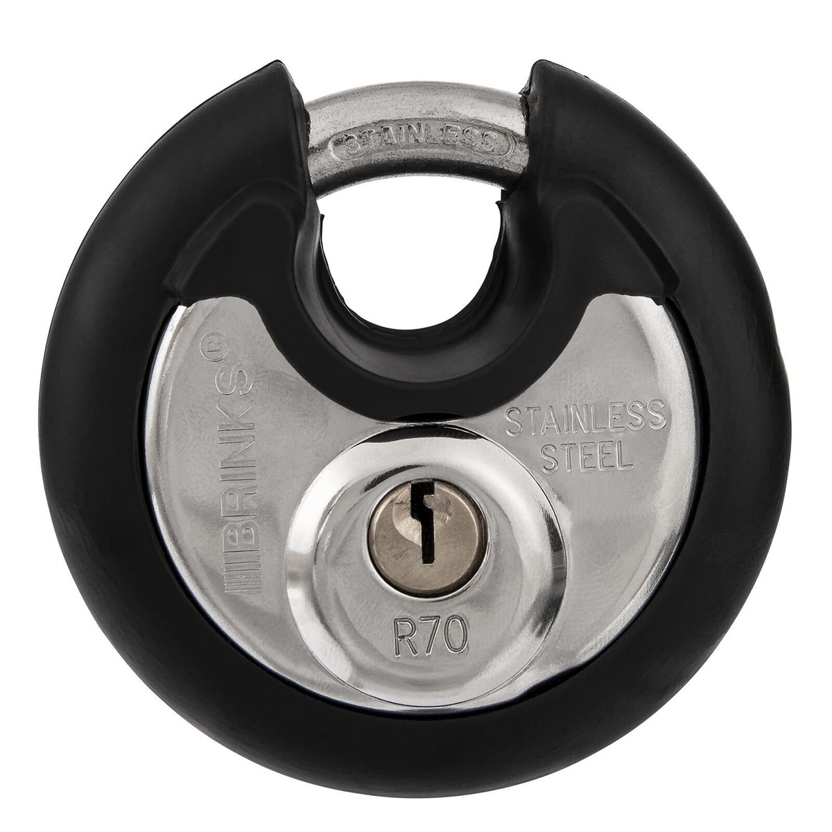 BRINKS - 70mm Commercial Stainless Steel Keyed Discus Padlock