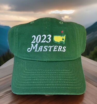   2023 Masters   Augusta National   Green Adjustable Strapback Golf Hat