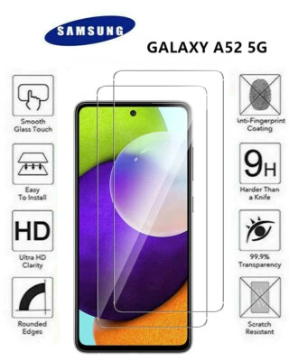 [2 Pezzi] Pellicola in vetro TEMPERATO per SAMSUNG Galaxy A52 4G/5G/A52S