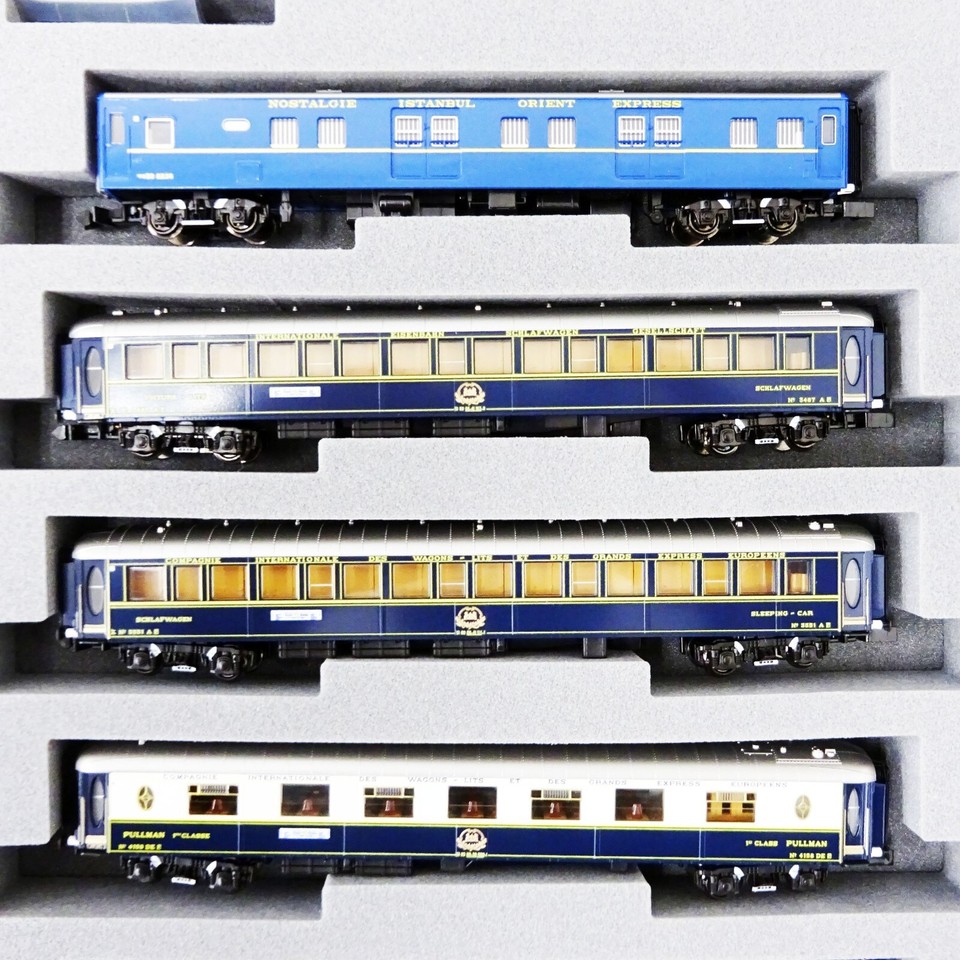 Train Miniature KATO Orient Express 1988 - Set 7 Voitures - Échelle N - Occasion Fonctionnel