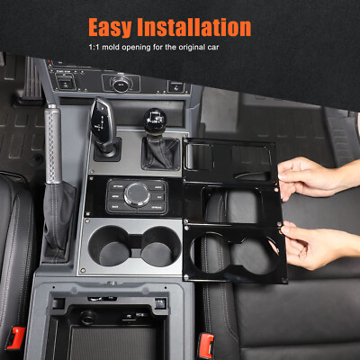 Carbon Fiber Black Car Gear Shifter Panel Cover Trim Sticker Decoration Fit for Honda Civic