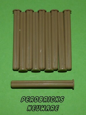 LEGO Technic Technique 10 Cross Rods with Stopper 5 Long #15462 Dark Tan NEW PRODUCT