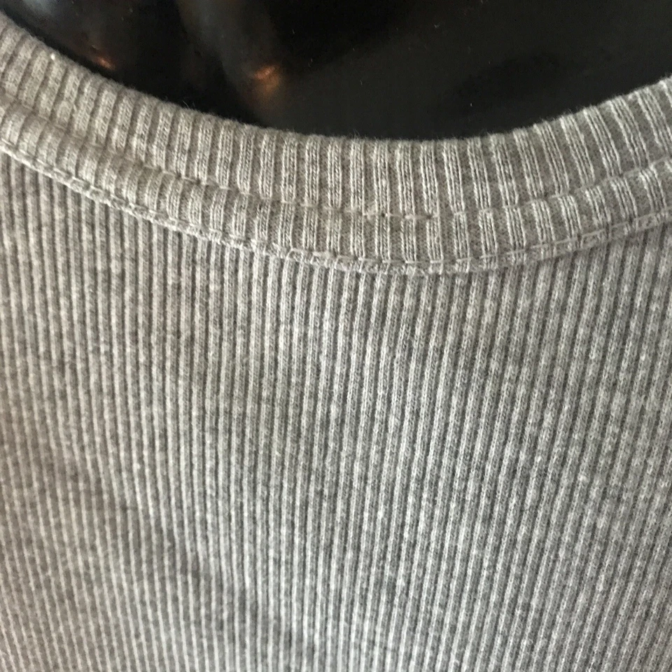 Camisa Pullover Canyon River Azul Para Hombres L Gris Manga Corta Cuello Redondo NUEVA Foto 3 de 4