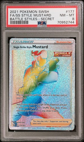 Single Strike Style Mustard graded PSA 8 for sale on eBay