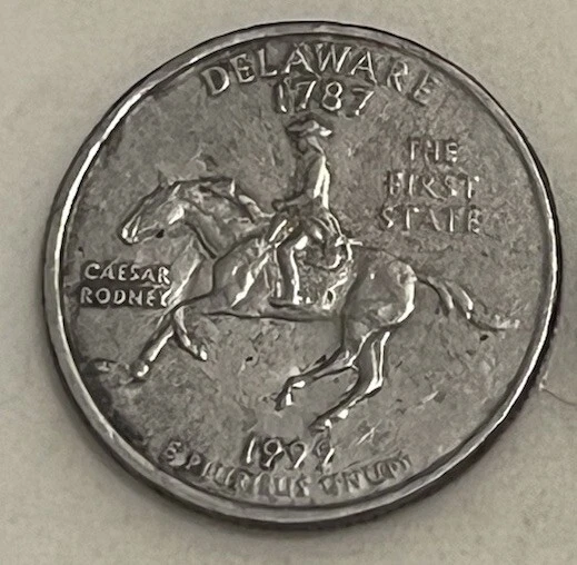 1999 P Delaware State quarter - Errors DDO - Very rare - Image 2 of 4