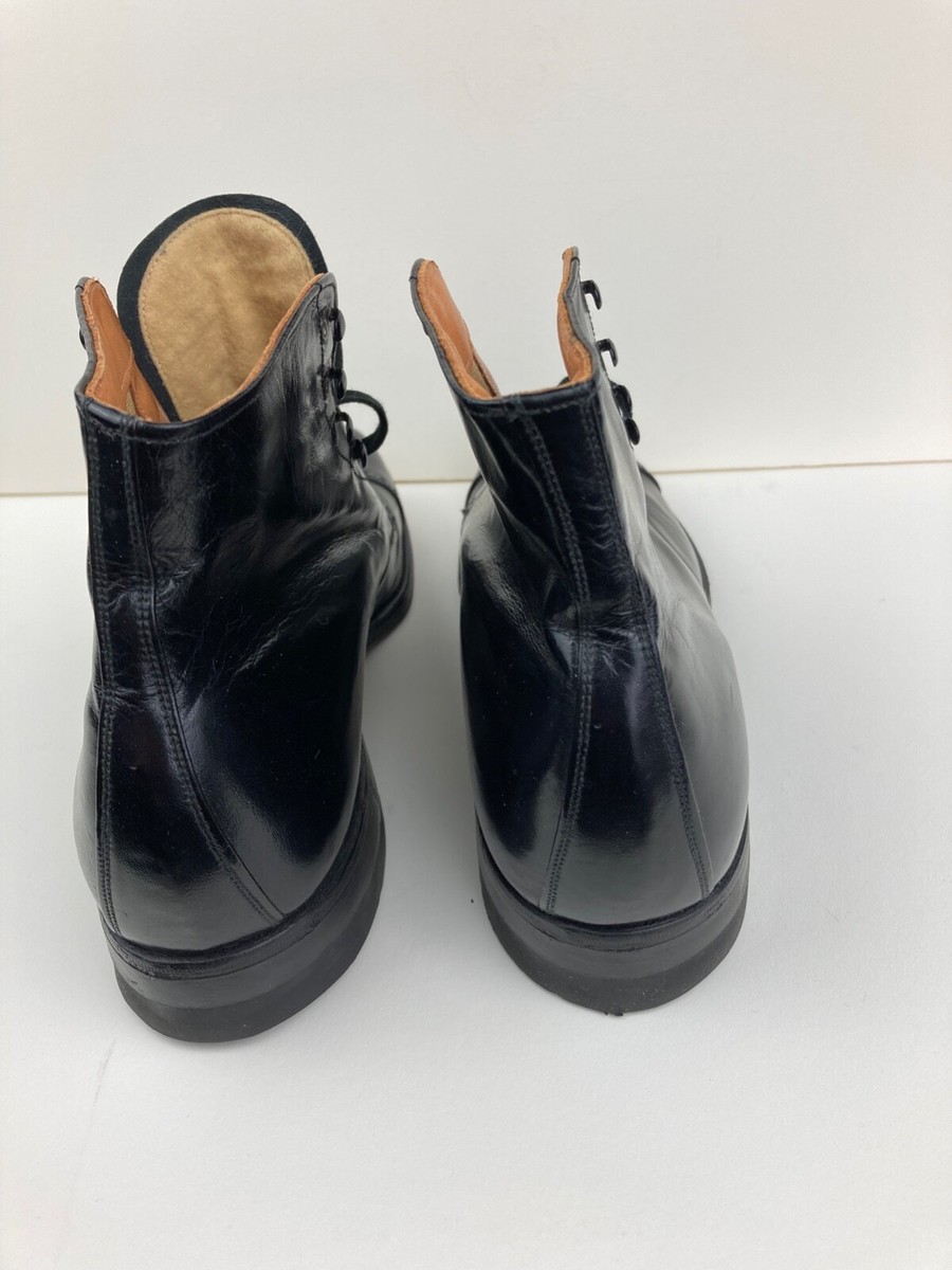Vintage Connolly Black Kid Kangaroo Leather New Dress Boot Vintage Connolly Black Kid Kangaroo Leather New Dress Boot