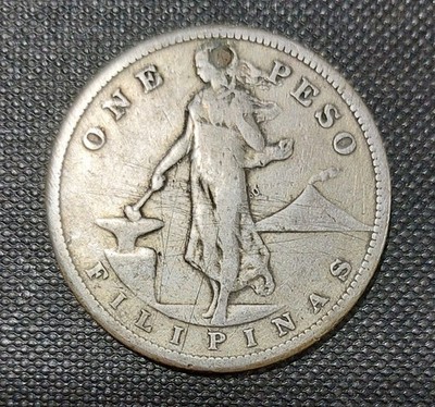 1909-S PHILIPPINES Manila Bay Salvage Silver Peso w/COA Large
