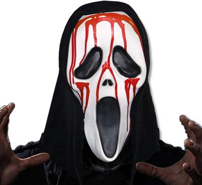 Horrorfilm Maske Latex Ghostface Schrei Maske für Halloween Party Fasching Karne