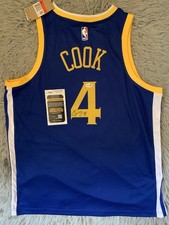 JSA COA Quinn Cook Golden State Warriors Signed Autographed Jersey Men’s Large