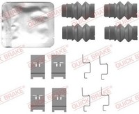 Quick Brake 109-0135 ZubehöRset, Scheibenbremsbelag FüR Audi, Cupra, Skoda, VW