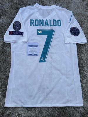 Cristiano Ronaldo UEFA Champions League Signed Jersey, Beckett
