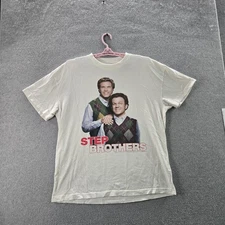 Abercrombie & Fitch Men Shirt XL White Graphic Step Brothers Soft A&F Tee