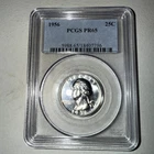 1956  Washington Quarter  PCGS PF65 90% Silver